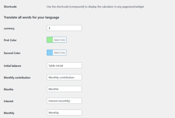 Compounding Gains Calculator for WordPress - Image 2