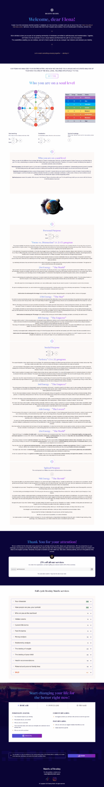 Matrix Destiny Calculator Customizes