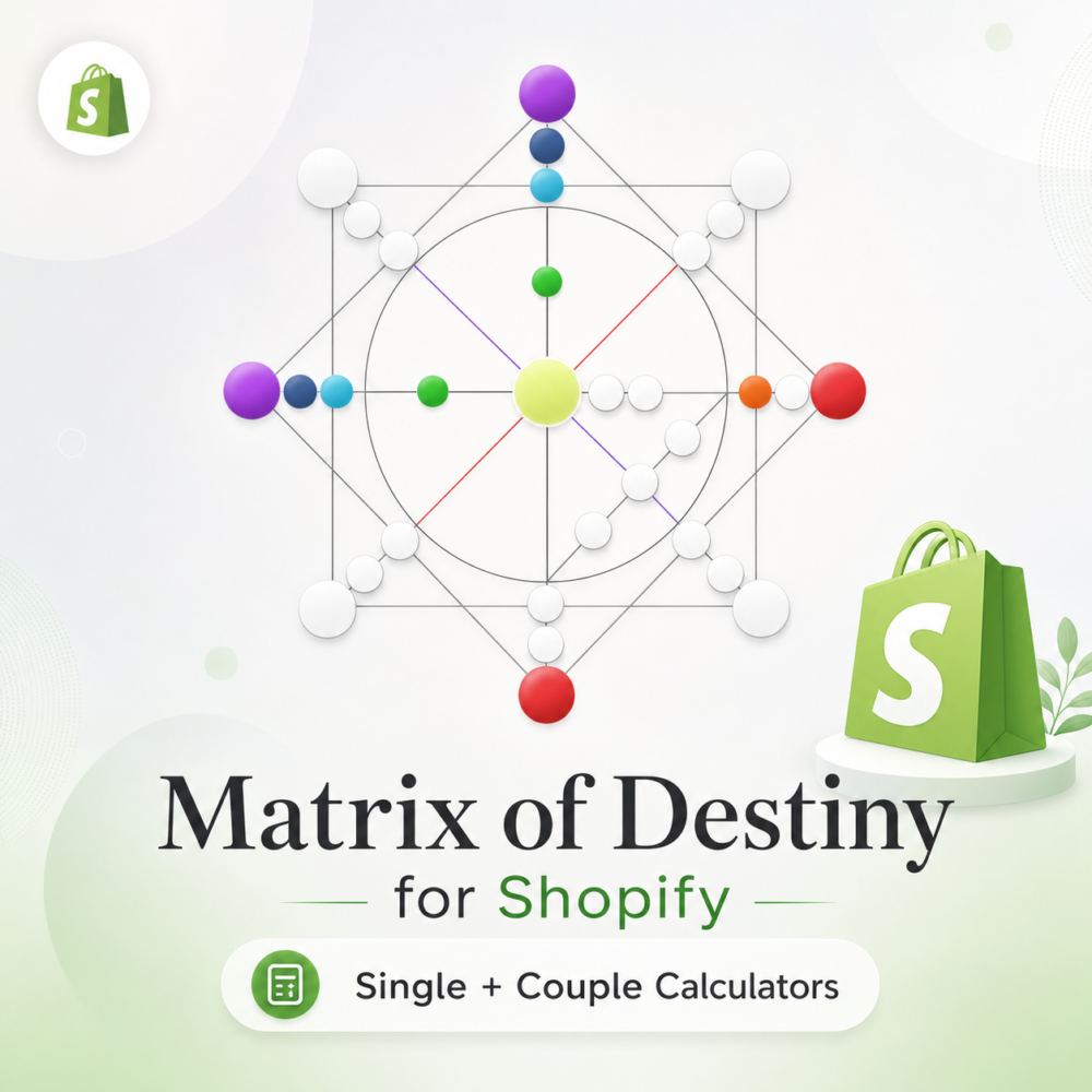Matrix of Destiny Calculators for Shopify — Single & Couple